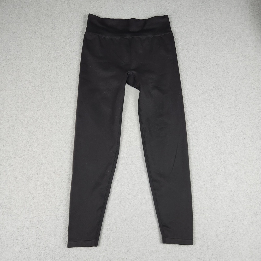 PINK Active Leggings Womens‎ Large Black Athletic Stretch Seamless High Waisted